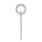 Sterling Silver Small Fancy Script Initial M Charm Jewerly 16mm x 10mm
